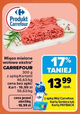 Mięso mielone wołowe ekstra CARREFOUR