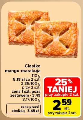 Ciastko mango-marakuj