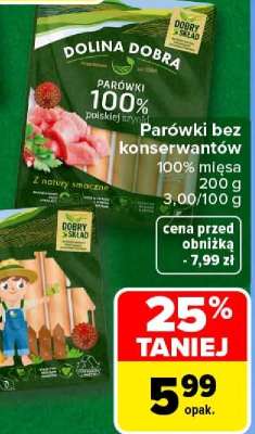 DOLINA DOBRA Parówki 100% polskiej szynki