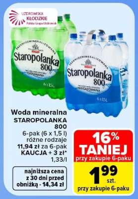 Woda mineralna STAROPOLANKA 800