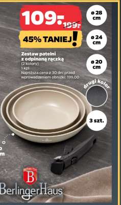 Zestaw patelni z odpinaną rączką