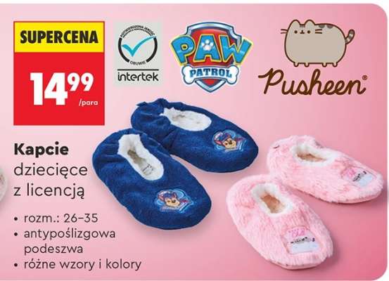 Kapcie dziecięce z licencją