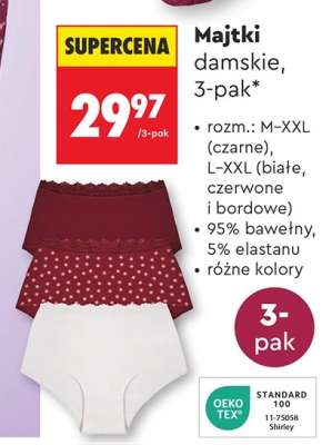 Majtki damskie 3 pak