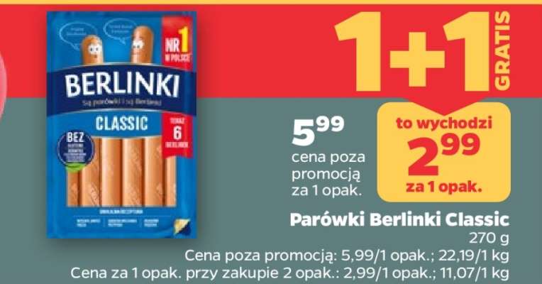 Parówki BERLINKI CLASSIC