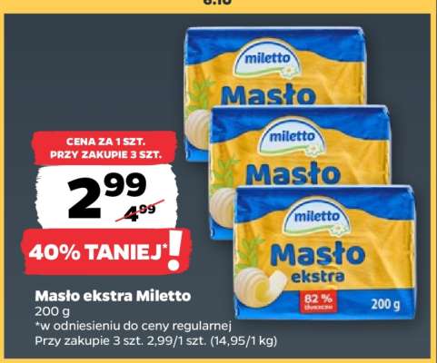 Masło ekstra Miletto