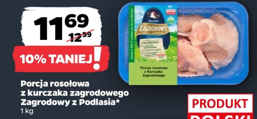 Porcja rosołowa z kurczaka zagrodowego Zagrodowy z Podlasia