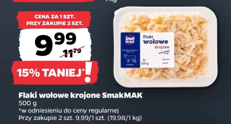 Flaki wołowe krojone SmakMAK