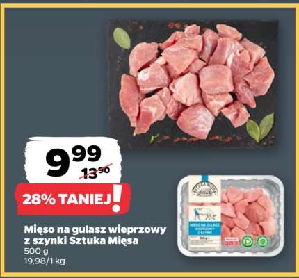 Mięso na gulasz wieprzowy z szynki Sztuka Mięsa