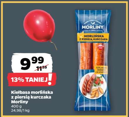 Kiełbasa morlińska z piersią kurczaka Morliny
