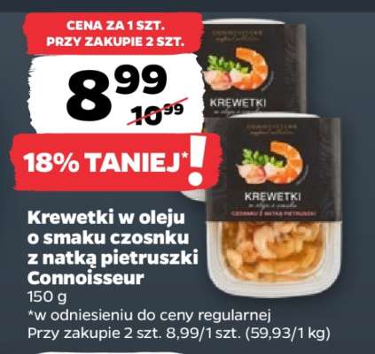 Krewetki w oleju o smaku czosnku z natką pietruszki Connoisseur
