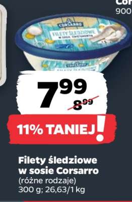Filety śledziowe w sosie Corsarro