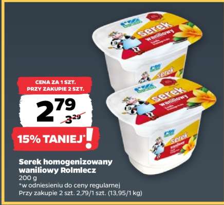 Serek homogenizowany waniliowy Rolmlecz