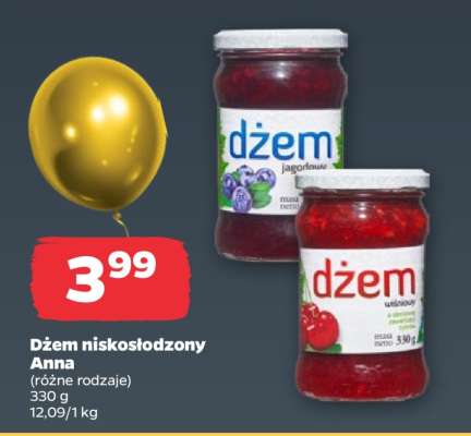Dżem niskosłodzony Anna