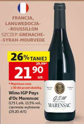 Wino IGP Pays d'Oc Marensac