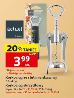 Korkociąg ze stali nierdzewnej