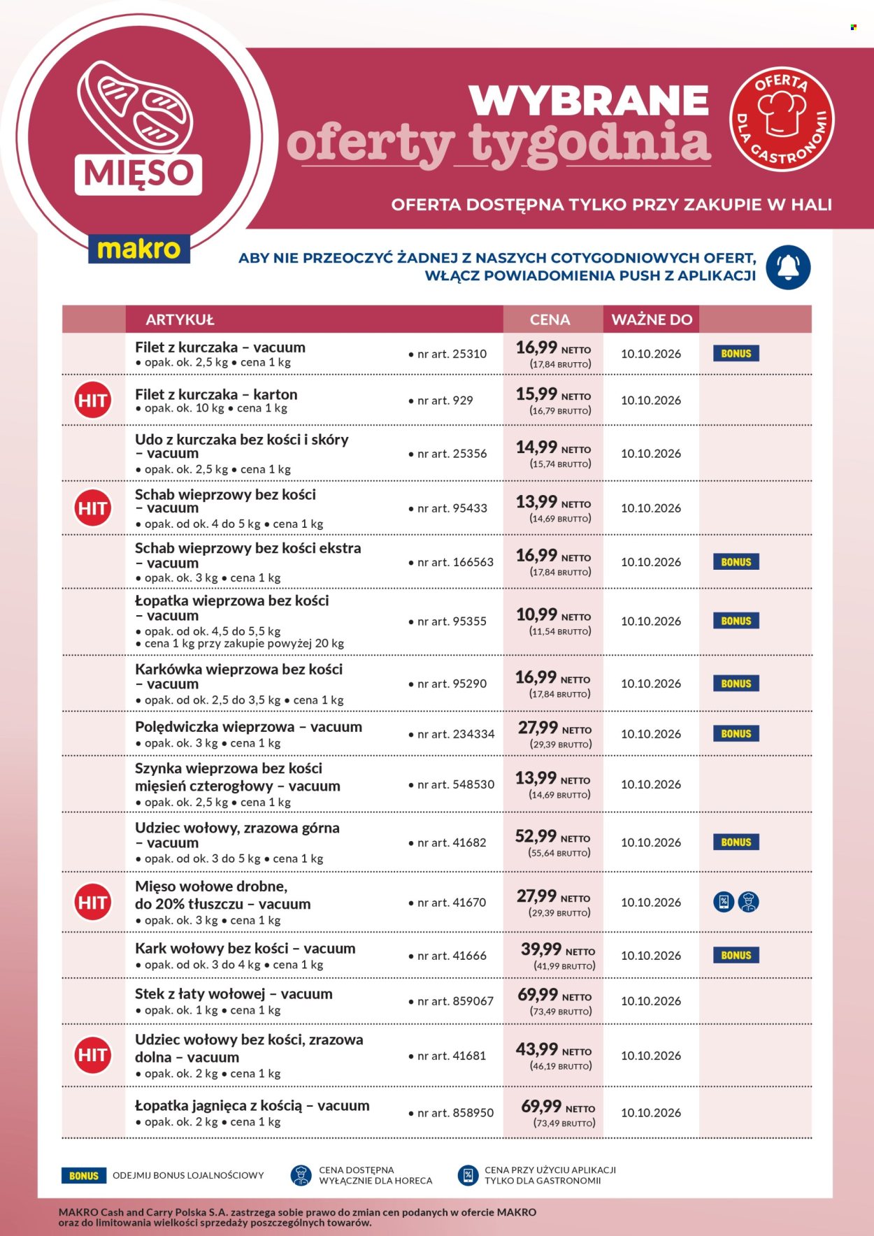 Gazetka Makro - 3.10.2026 - 9.10.2026. Strona 1