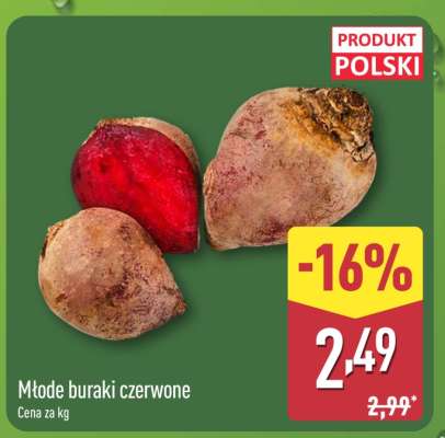 Młode buraki czerwone