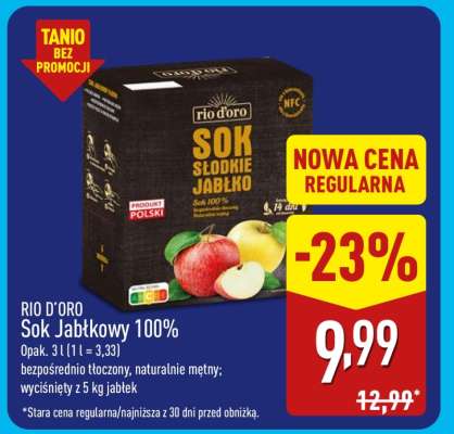 RIO D'ORO Sok Jabłkowy 100%