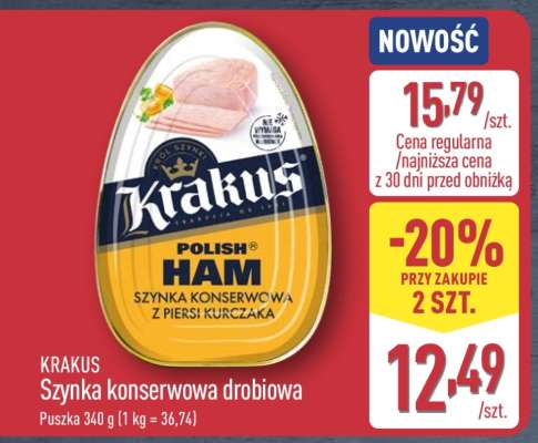 KRAKUS Szynka konserwowa drobiowa