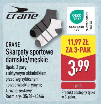CRANE Skarpety sportowe damskie/męskie