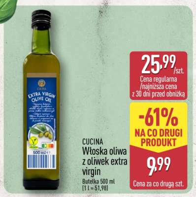 CUCINA Włoska oliwa z oliwek extra virgin