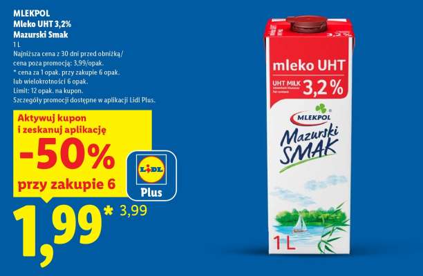 MLEKPOL Mleko UHT 3,2% Mazurski Smak