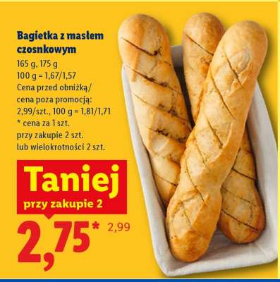 Bagietka z masłem czosnkowym