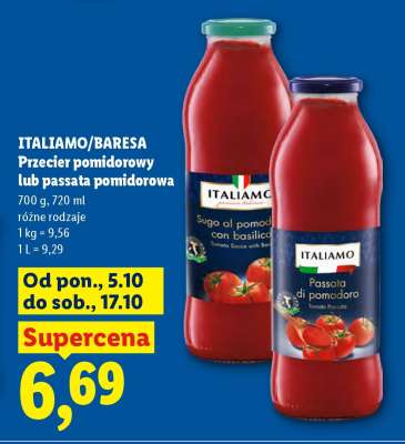 ITALIAMO/BARESA Przecier pomidorowy lub passata pomidorowa