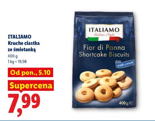 ITALIAMO Kruche ciastka ze śmietanką
