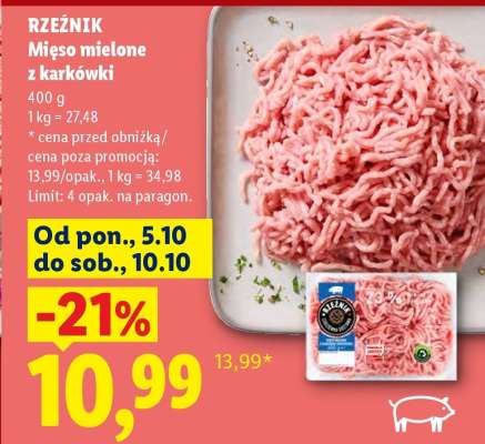 RZEŹNIK Mięso mielone z karkówki