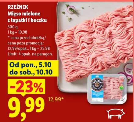 RZEŹNIK Mięso mielone z łopatki i boczku