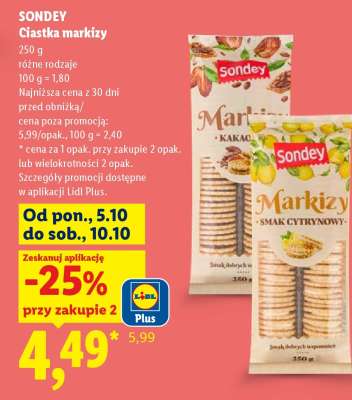 SONDEY Ciastka markizy