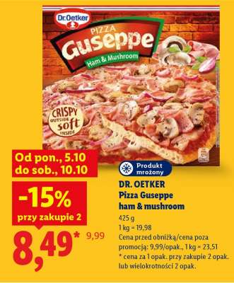 Dr. Oetker Pizza Guseppe Ham & Mushroom