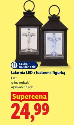 Latarnia LED z lustrem i figurką