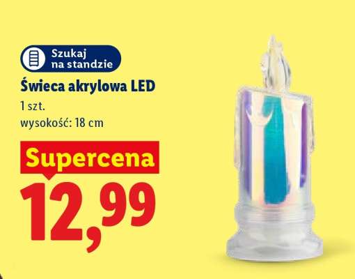 Świeca akrylowa LED