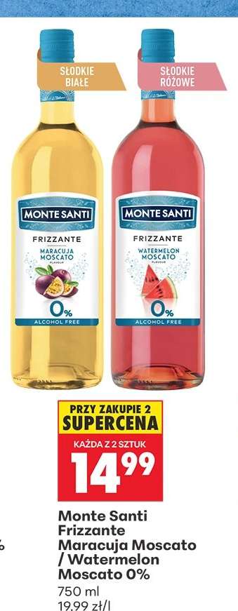 Monte Santi Frizzante Maracuja Moscato / Watermelon Moscato 0%