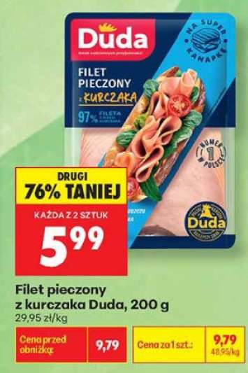 Filet pieczony z kurczaka Duda 200 g