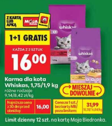 Karma dla kota Whiskas, 1,75 - 1,9 kg