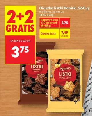 Ciastka listki Bonitki, 260 g