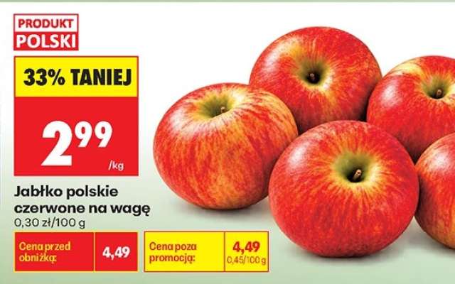 Jabłko polskie czerwone na wage
