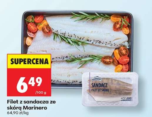 Filet z sandacza ze skórą Marinero