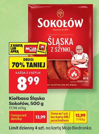 Kiełbasa Śląska Sokołów, 500 g