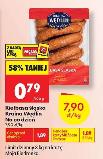 Kiełbasa śląska Kraina Wędlin Na co dzień