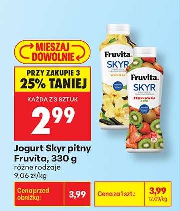 Jogurt Skyr pitny Fruvita, 330 g