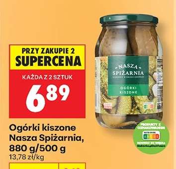 Ogórki kiszone Nasza Spiżarnia 880 g 500 g