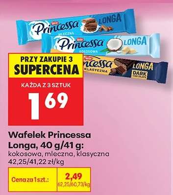 Wafelek Princessa Longa 40 g-41 g