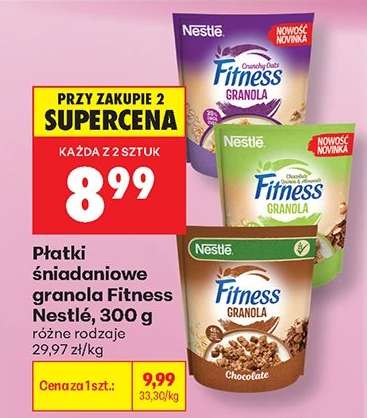 Płatki śniadaniowe granola Fitness Nestlé, 300 g