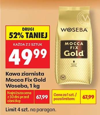 Kawa ziarnista MOCCA FIX GOLD WOSEBA 1 kg