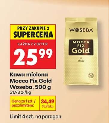 Kawa mielona Mocca Fix Gold Woseba 500 g