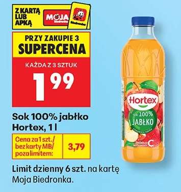 Sok 100% jabłko Hortex, 1 l